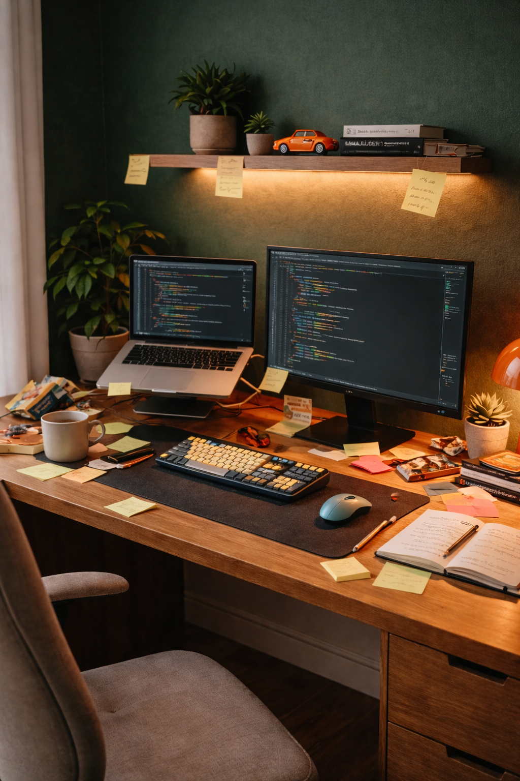 Mon bureau de télétravail